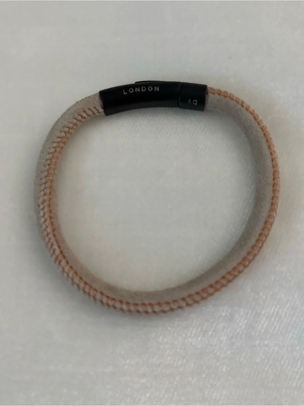 TATEOSSIAN London Men’s Bracelet Leather Suede Beige ✨NEW $250